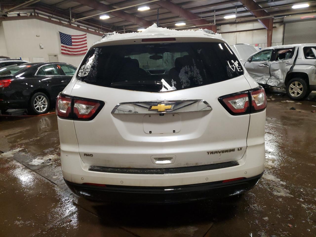 2016 Chevrolet Traverse VIN 1GNKVGKD5GJ220779 Copart auction photo, front end / side damage thumbnail 6