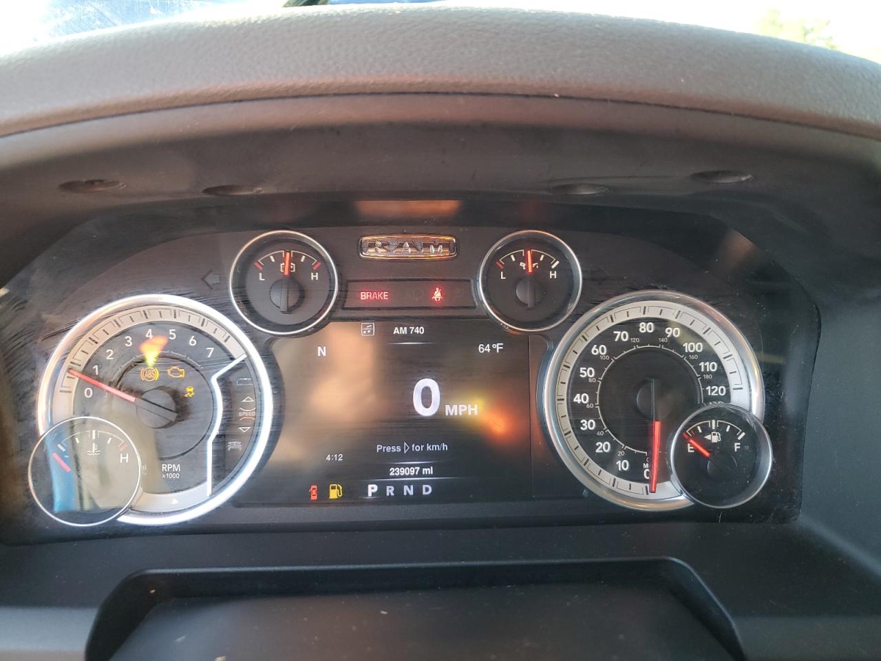 2016 RAM 1500 VIN 1C6RR6LT7GS194733 Copart auction photo, rear end damage thumbnail 9