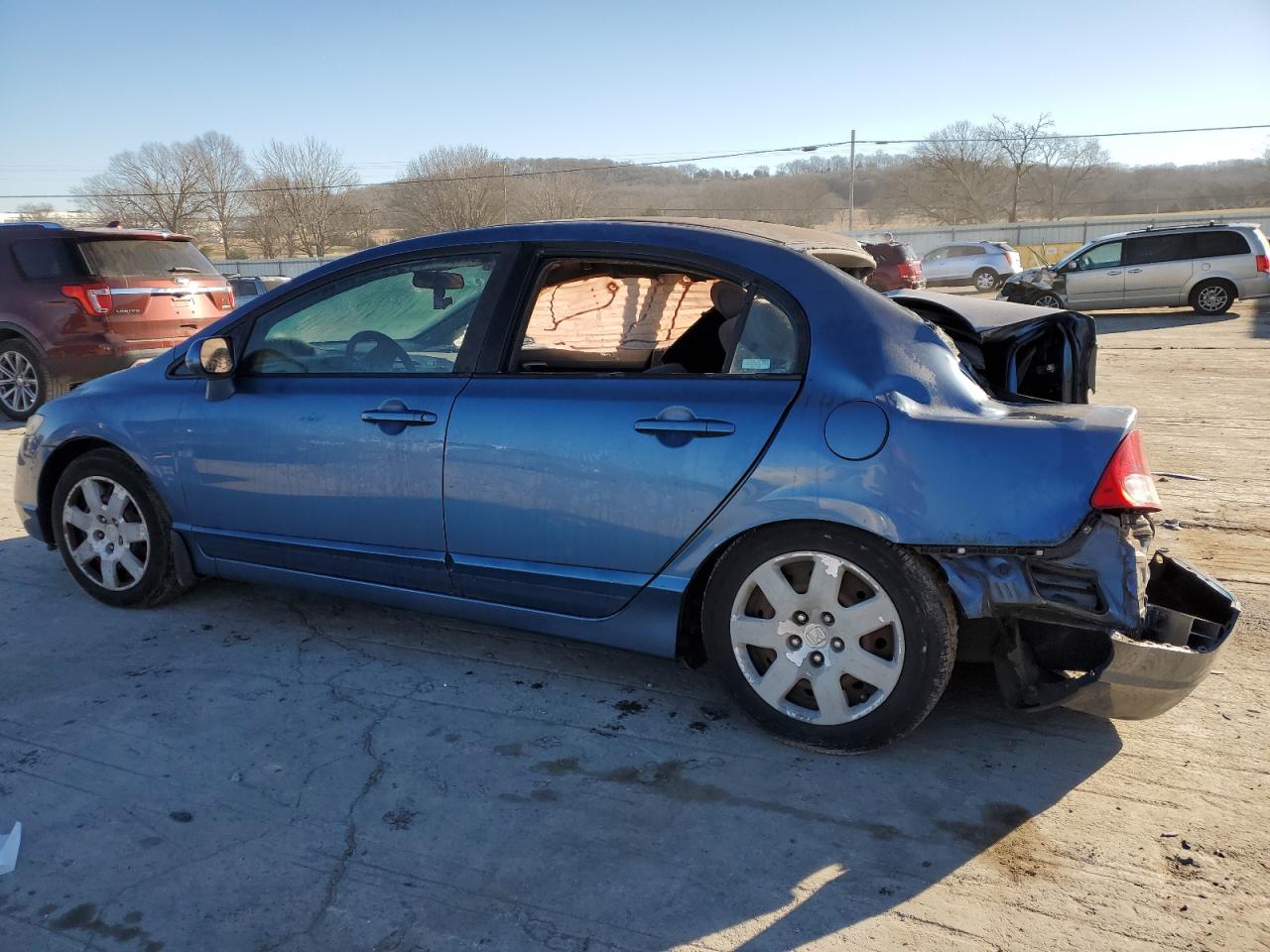 2008 Honda Civic VIN 1HGFA16558L082111 Copart auction photo, all over damage thumbnail 2