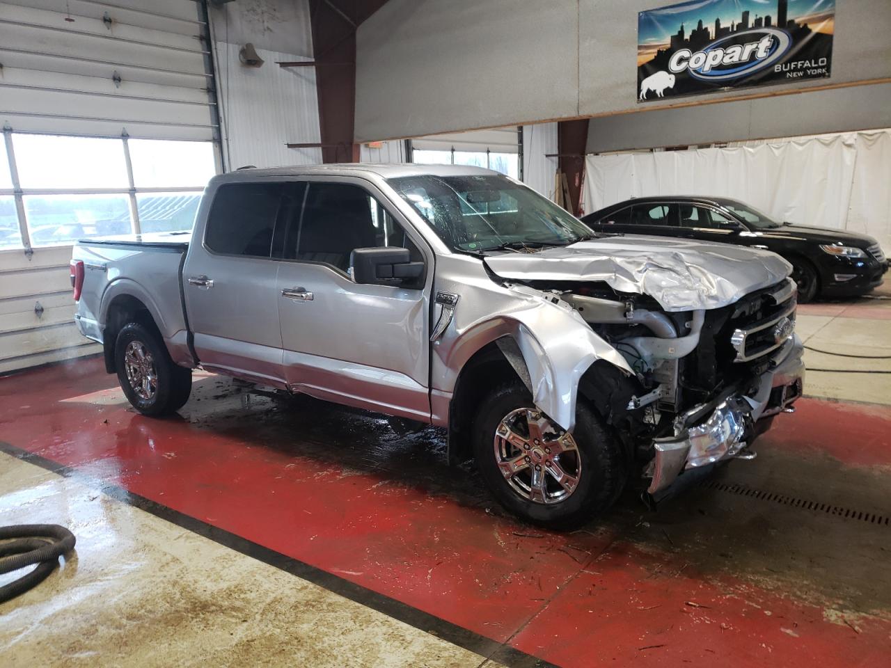 2021 Ford F-150 VIN 1FTEW1EP7MFC86240 Copart auction photo, front end damage thumbnail 4