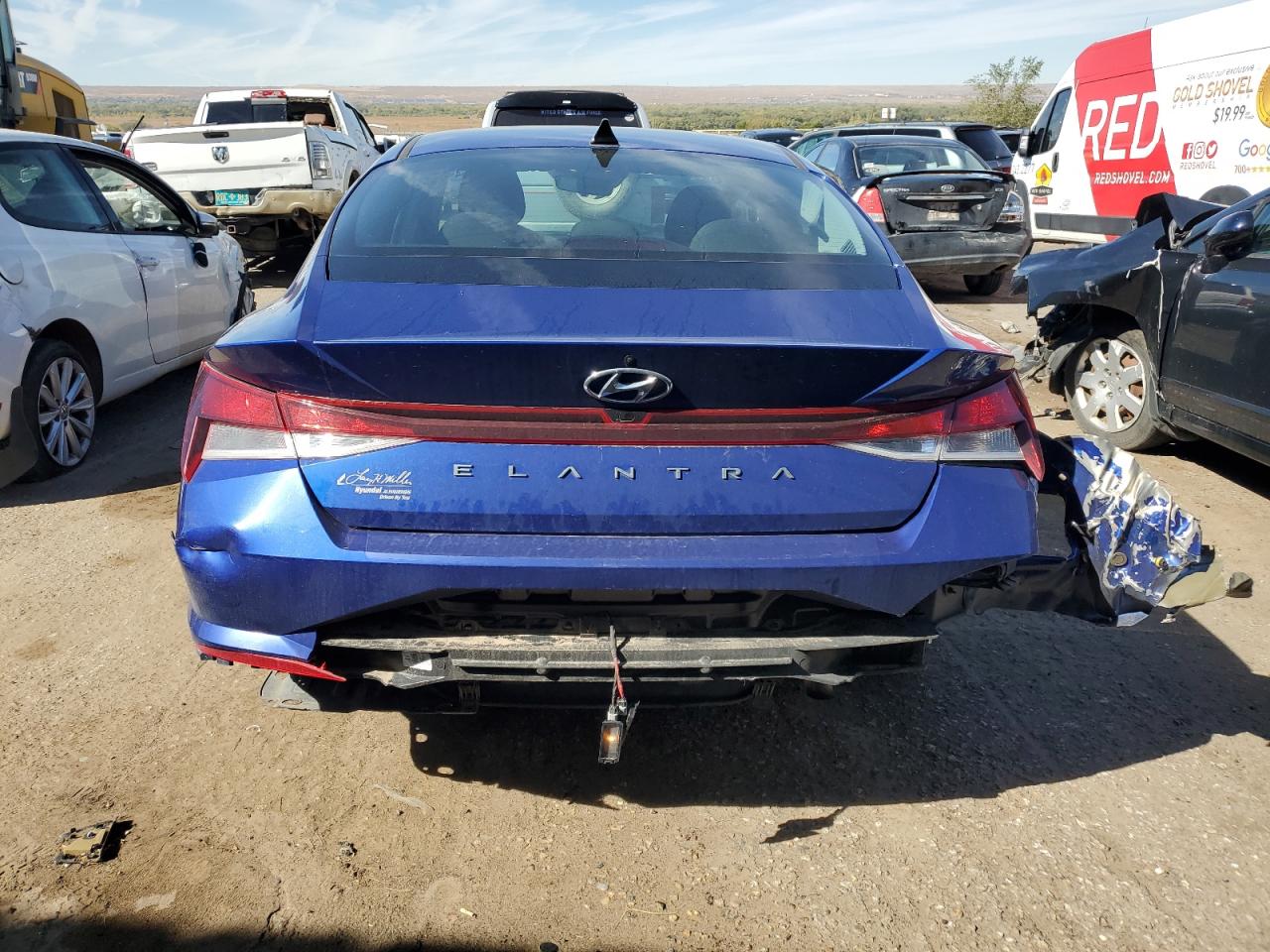 2021 Hyundai Elantra VIN 5NPLM4AG7MH038290 Copart auction photo, side damage thumbnail 6