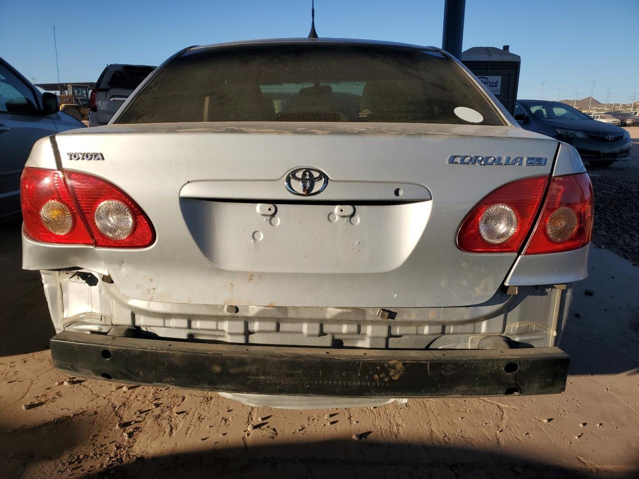 2007 Toyota Corolla VIN JTDBR32EX70125526 Copart auction photo, side damage thumbnail 6