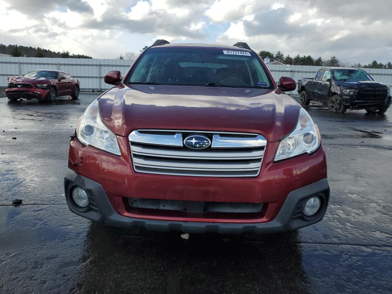 2013 Subaru Outback VIN 4S4BRCCC4D3227035 Copart auction photo, front end / side damage thumbnail 5