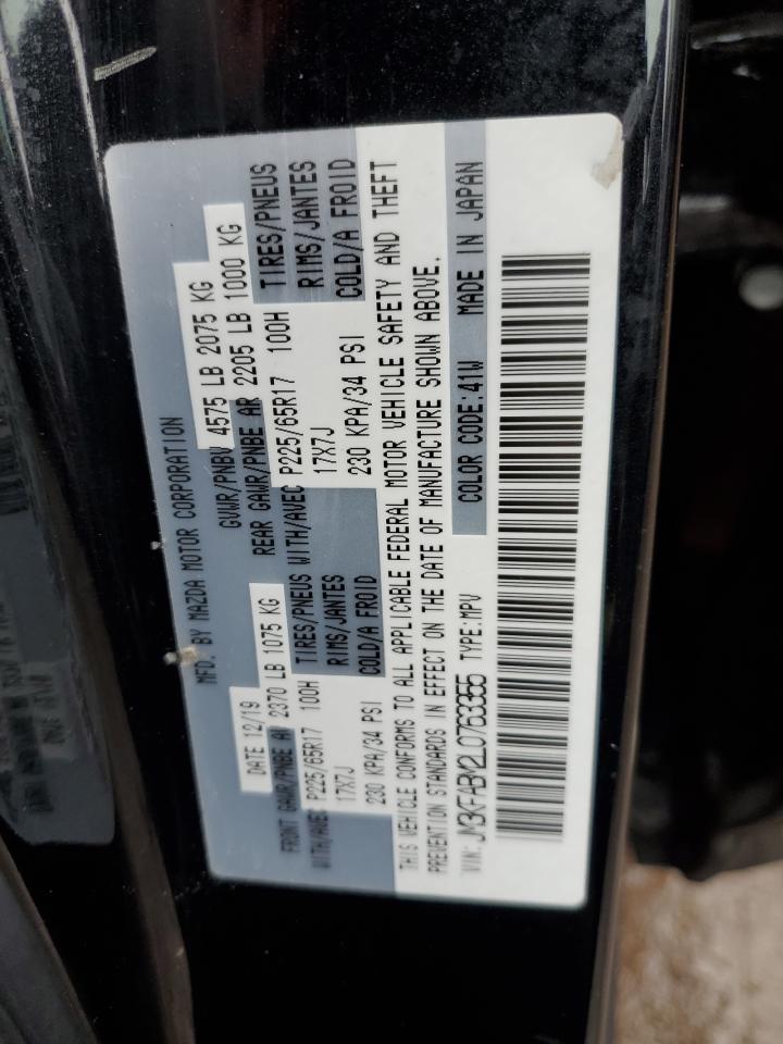 2020 Mazda CX-5 VIN JM3KFABM2L0763355 Copart auction photo, rear end / minor dent/scratches damage thumbnail 13