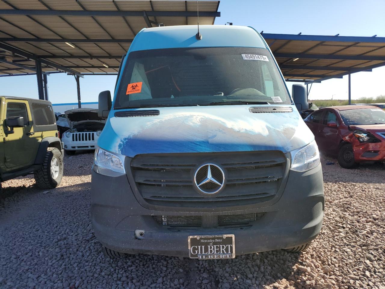 2023 Mercedes-Benz Sprinter VIN W1Y4NBHY8PT142058 Copart auction photo, side / rear end damage thumbnail 5