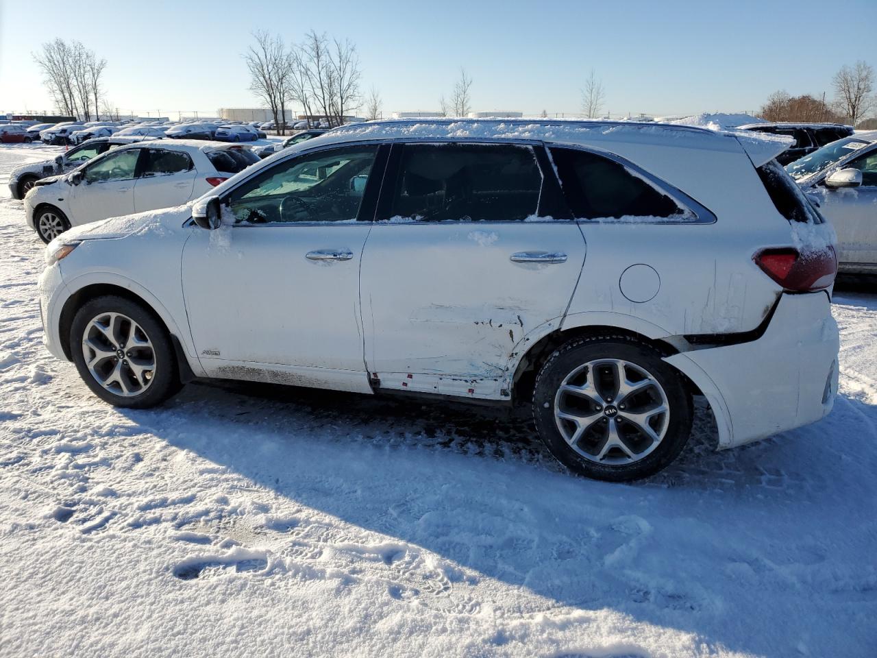2019 KIA Sorento VIN 5XYPKDA57KG443558 Copart auction photo, side / rear end damage thumbnail 2