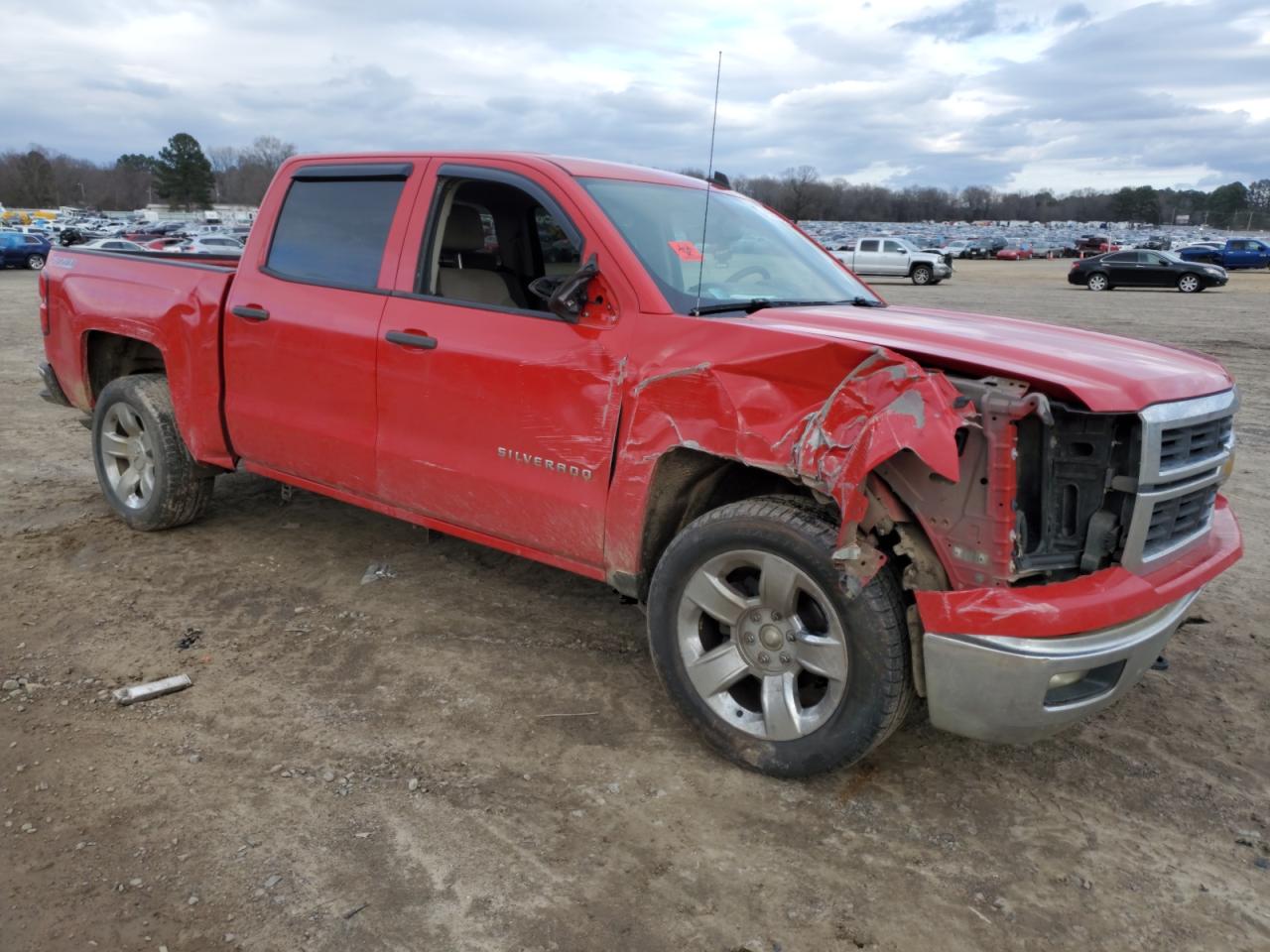 2014 Chevrolet Silverado VIN 3GCUKRECXEG429930 Copart auction photo, all over damage thumbnail 4