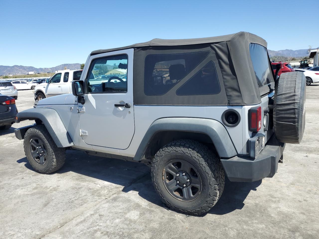 2007 Jeep Wrangler VIN 1J4FA24177L158778 Copart auction photo, side damage thumbnail 2
