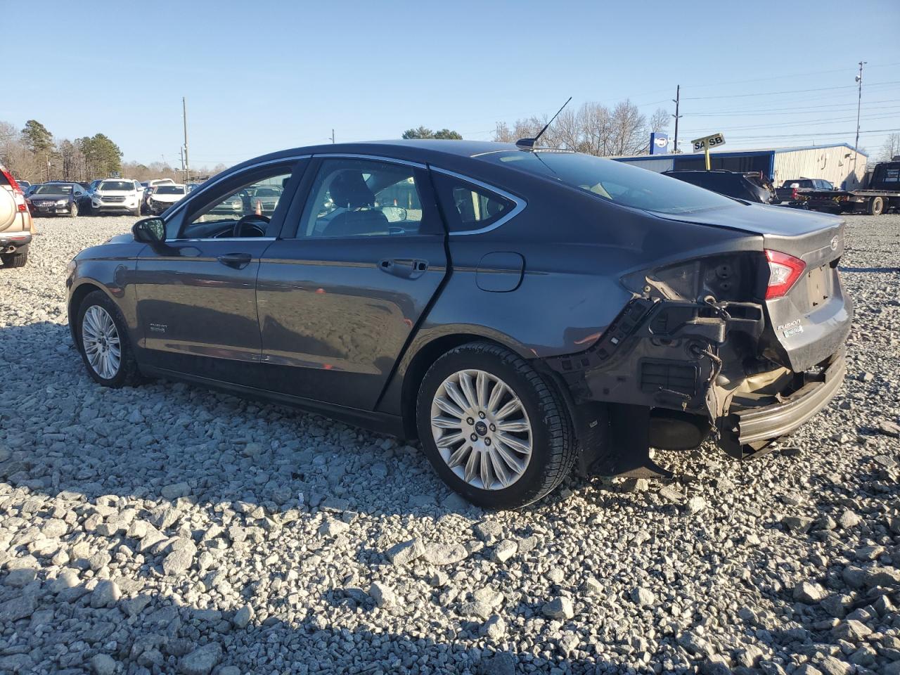 2016 Ford Fusion VIN 3FA6P0PU2GR318152 Copart auction photo, rear end / side damage thumbnail 2