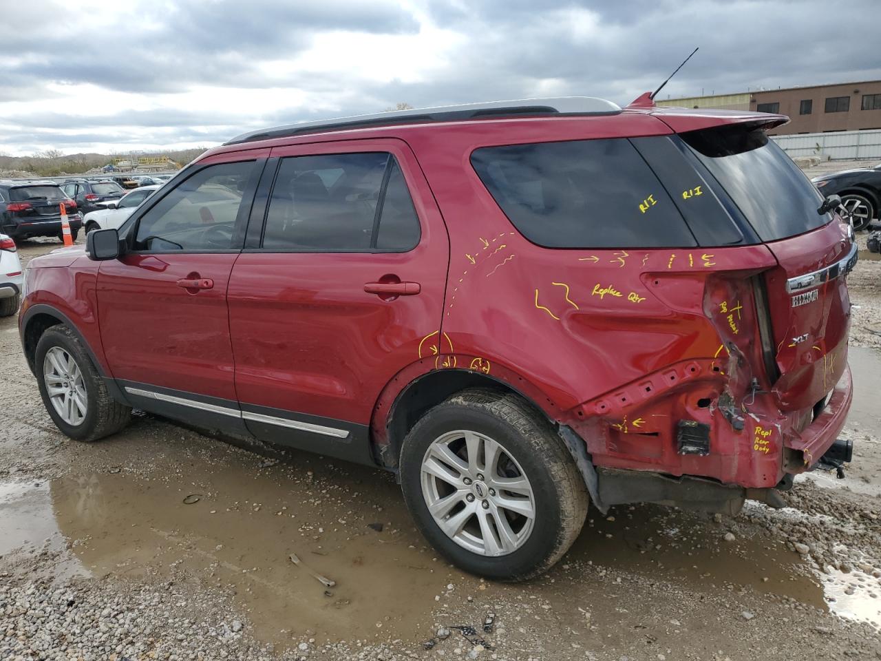 2019 Ford Explorer VIN 1FM5K8D81KGA88383 Copart auction photo, rear end damage thumbnail 2