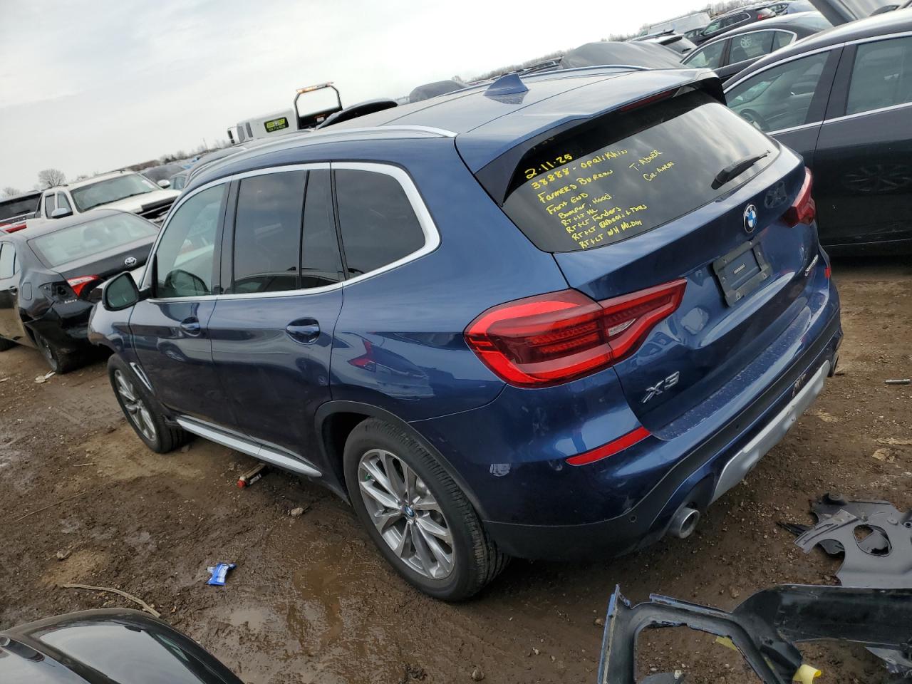 2019 BMW X3 VIN 5UXTR9C52KLP96443 Copart auction photo, front end / minor dent/scratches damage thumbnail 2