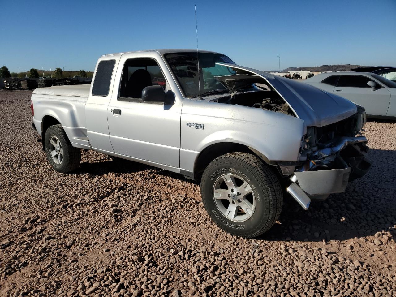 2003 Ford Ranger VIN 1FTZR15E53PB59843 Copart auction photo, front end / side damage thumbnail 4
