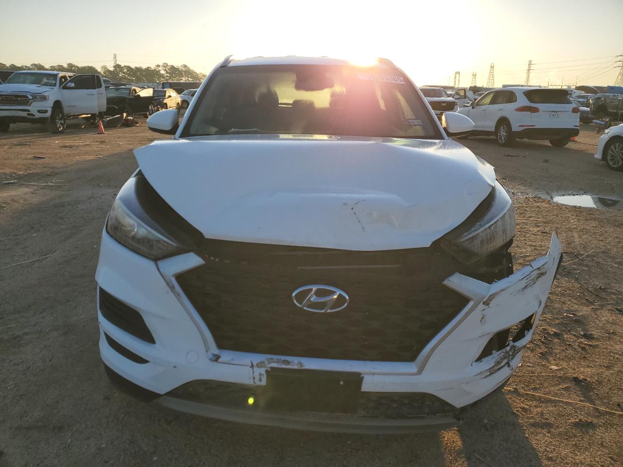 2021 Hyundai Tucson VIN KM8J33AL0MU336473 Copart auction photo, front end / minor dent/scratches damage thumbnail 5