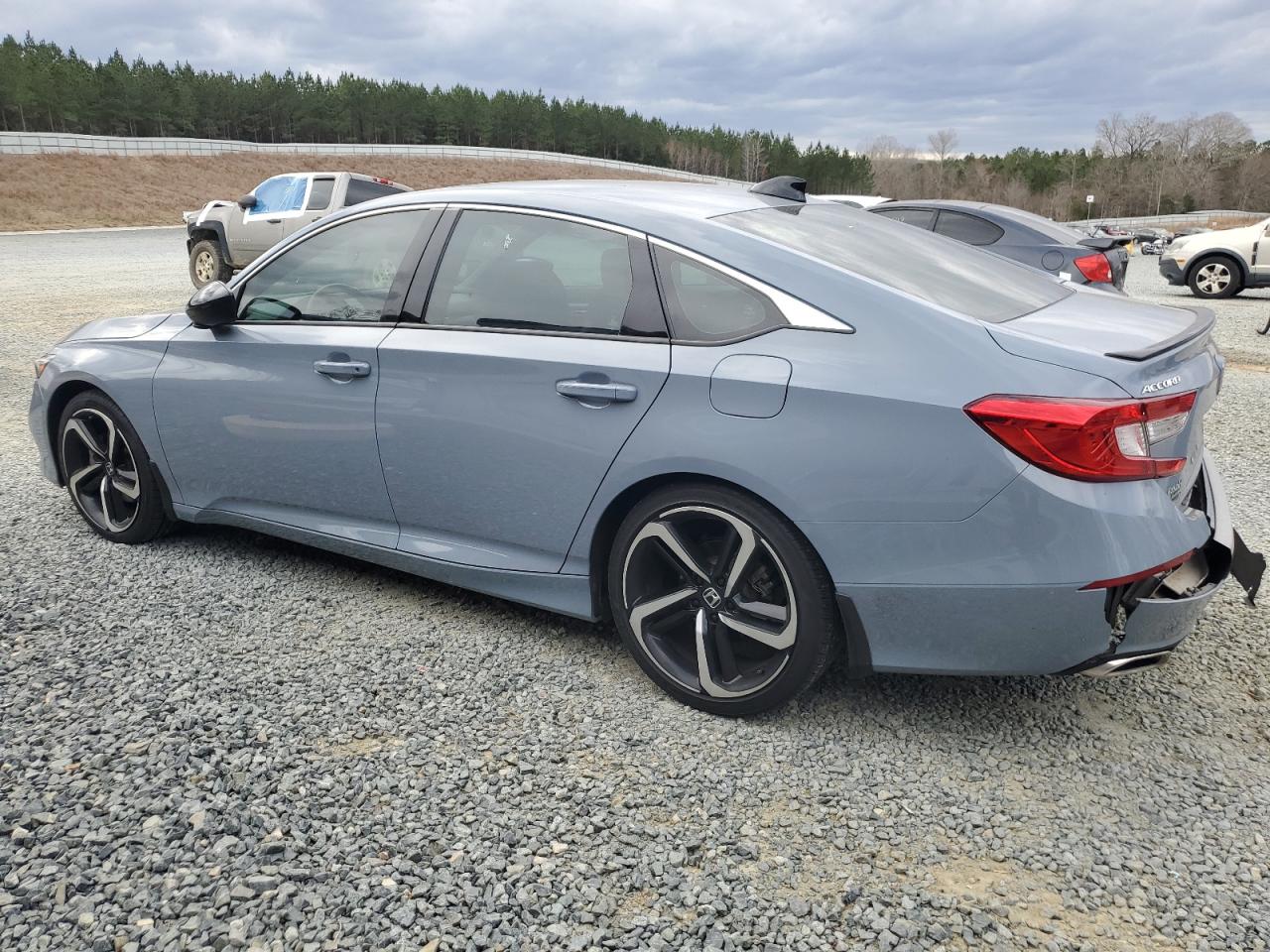 2021 Honda Accord VIN 1HGCV1F30MA111123 Copart auction photo, rear end damage thumbnail 2