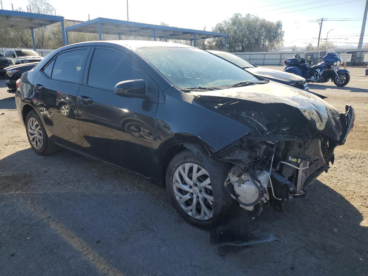 2015 Toyota Corolla VIN 2T1BURHE4FC464036 Copart auction photo, front end damage thumbnail 4
