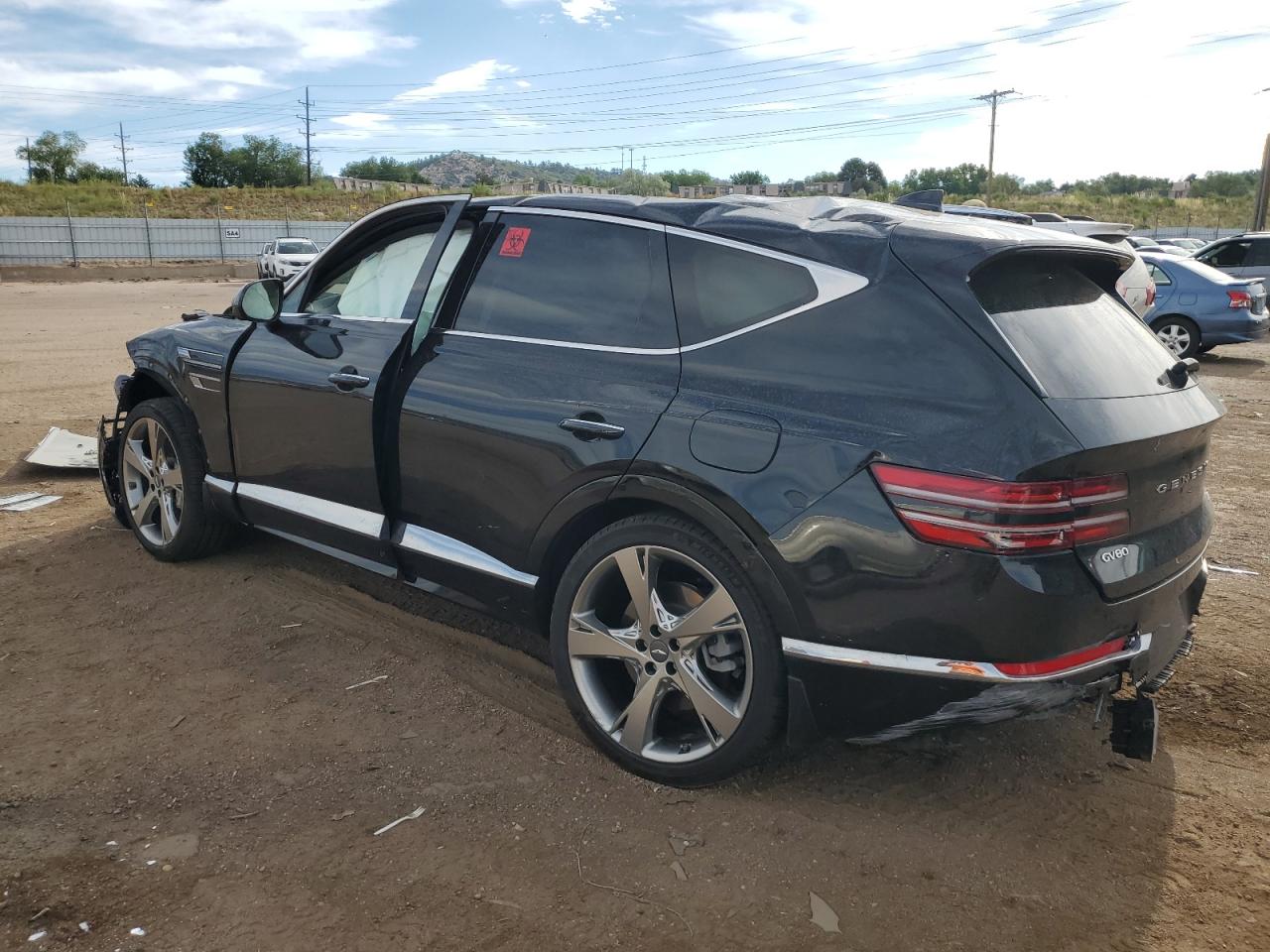 2022 Genesis Gv80 VIN KMUHBDSB0NU092050 Copart auction photo, rollover / rear end damage thumbnail 2
