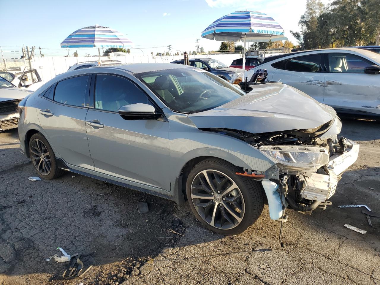 2021 Honda Civic VIN SHHFK7H46MU409632 Copart auction photo, front end / minor dent/scratches damage thumbnail 4