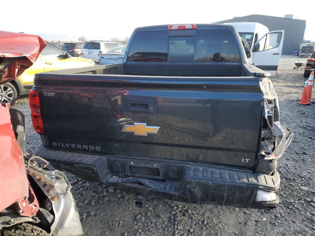 2018 Chevrolet Silverado VIN 3GCUKREC0JG303974 Copart auction photo, all over damage thumbnail 6