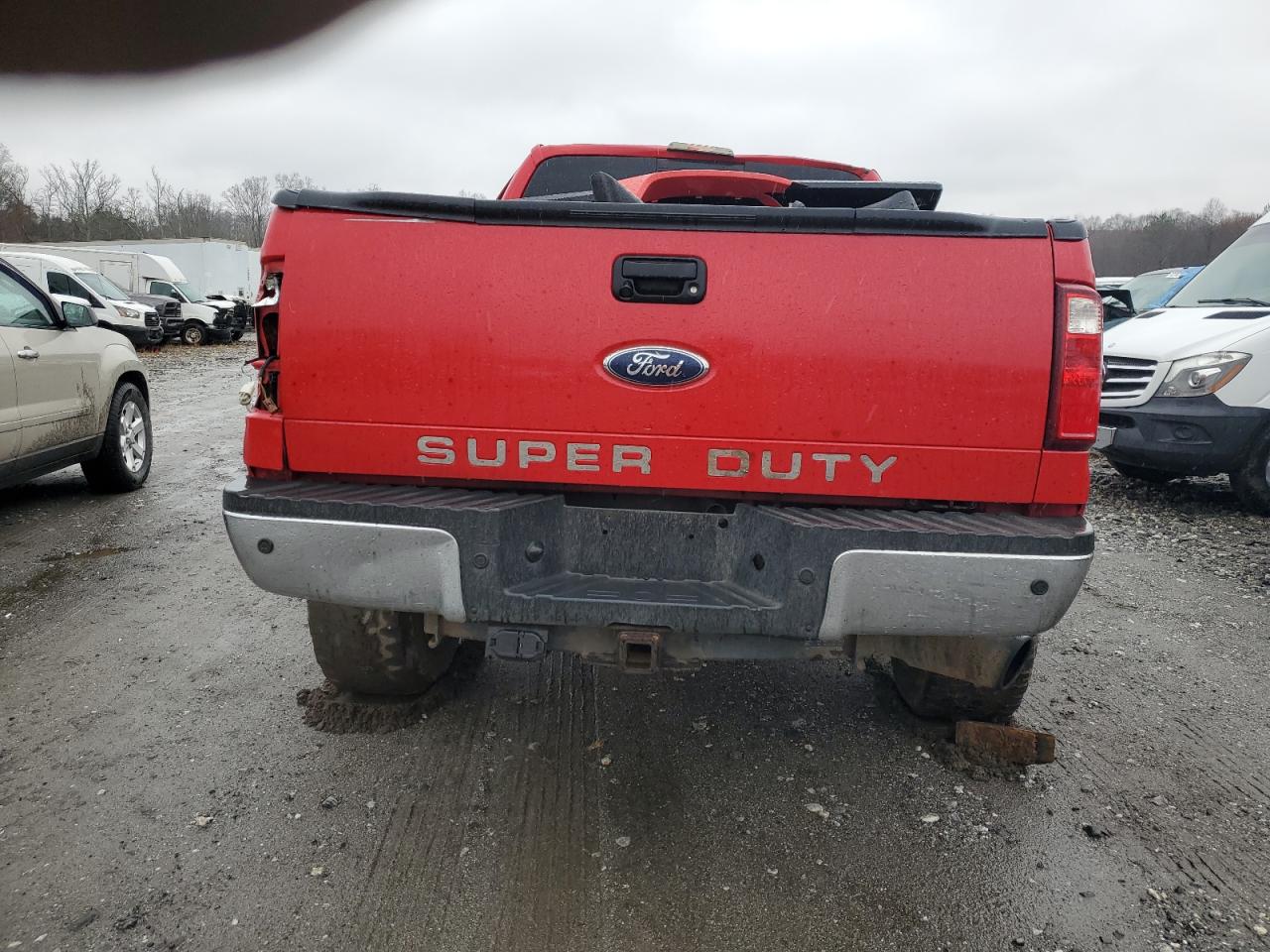 2011 Ford F350 VIN 1FT8W3BT1BEB74174 Copart auction photo, rollover damage thumbnail 6