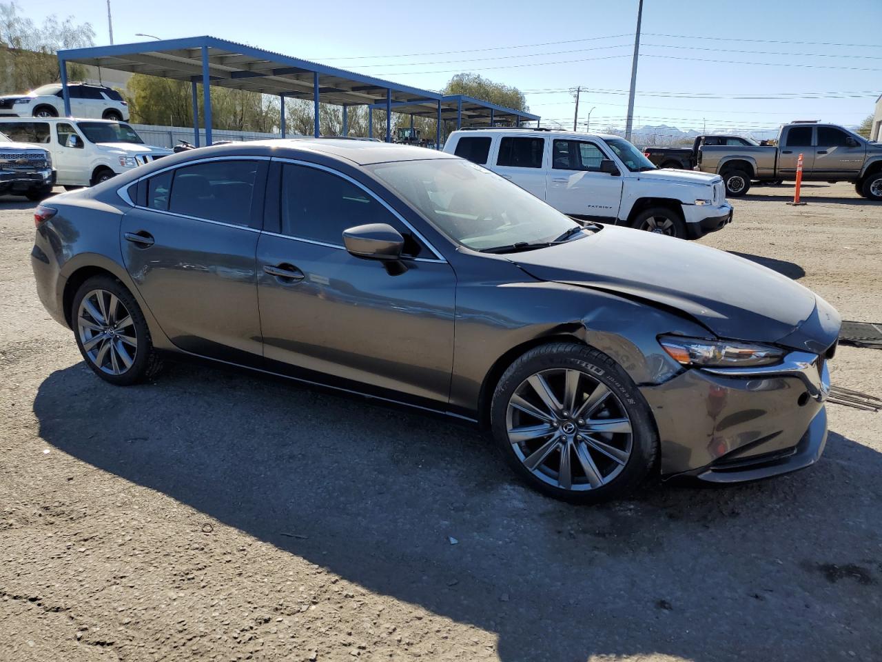 2018 Mazda 6 VIN JM1GL1VM4J1309294 Copart auction photo, front end damage thumbnail 4