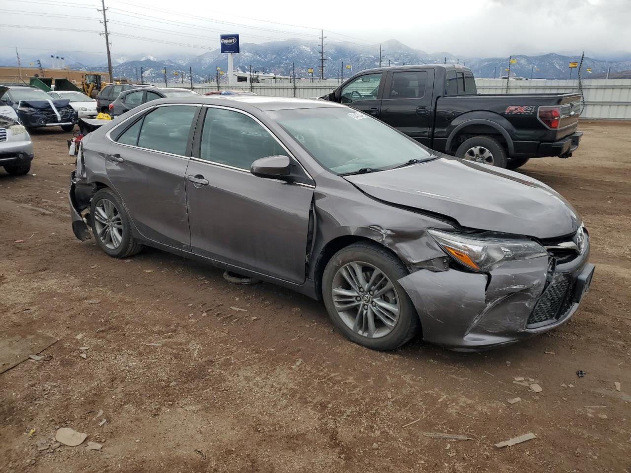 2015 Toyota Camry VIN 4T1BF1FK2FU494428 Copart auction photo, rear end / front end damage thumbnail 4