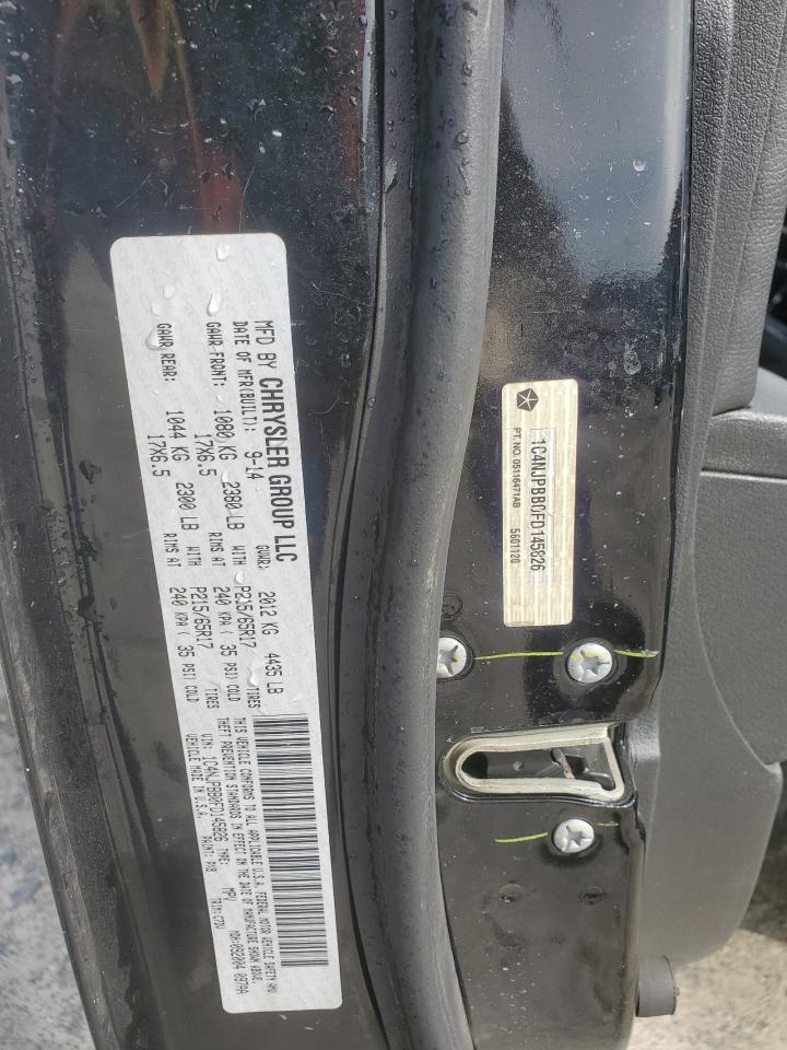 2015 Jeep Liberty (Patriot) VIN 1C4NJPBB0FD145826 Copart auction photo, rear end / minor dent/scratches damage thumbnail 14