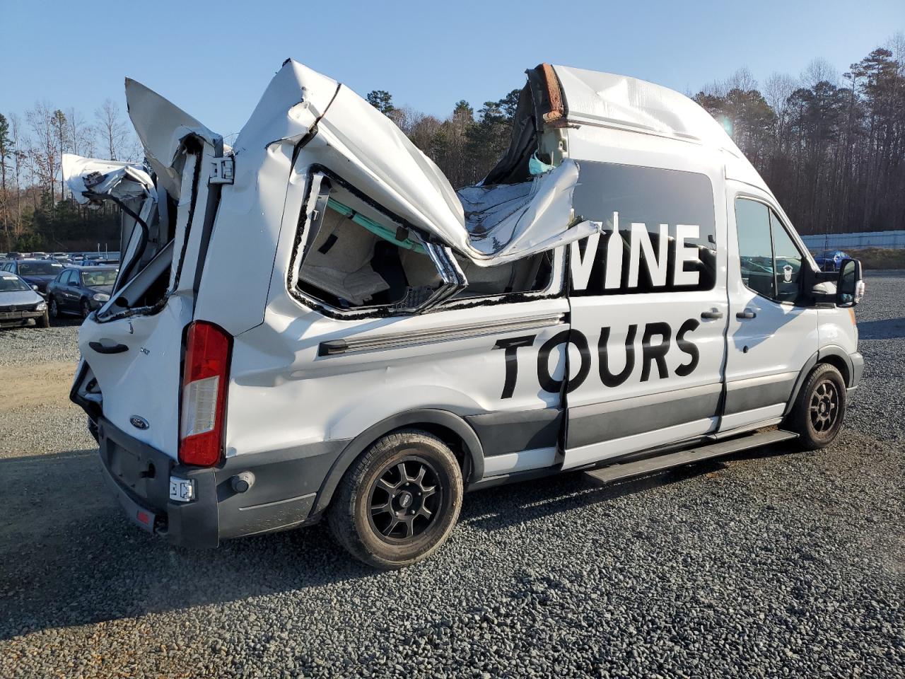 2016 Ford Transit VIN 1FBAX2XV4GKA76675 Copart auction photo, all over damage thumbnail 3