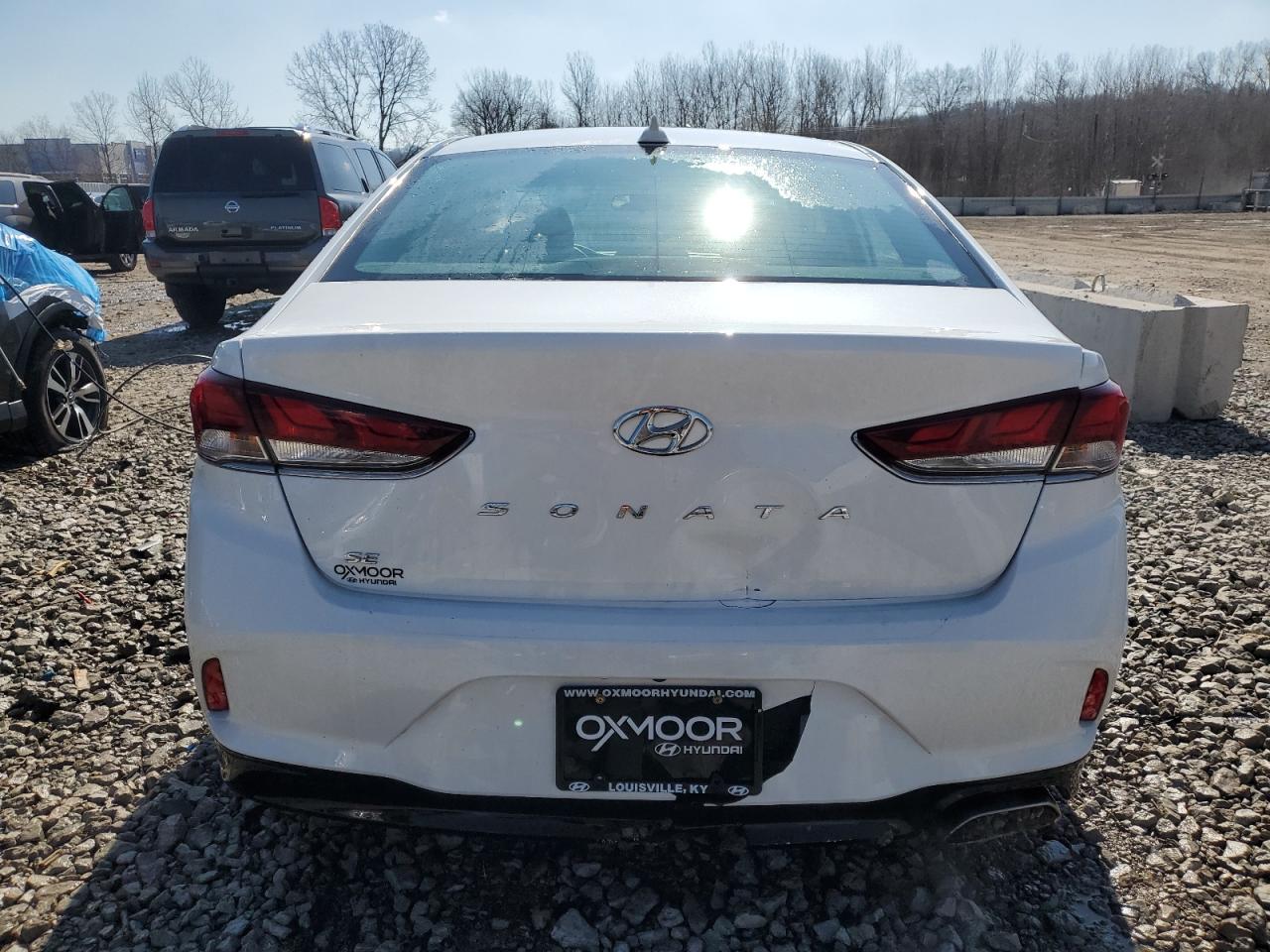 2018 Hyundai Sonata VIN 5NPE24AFXJH668337 Copart auction photo, vandalism / rear end damage thumbnail 6