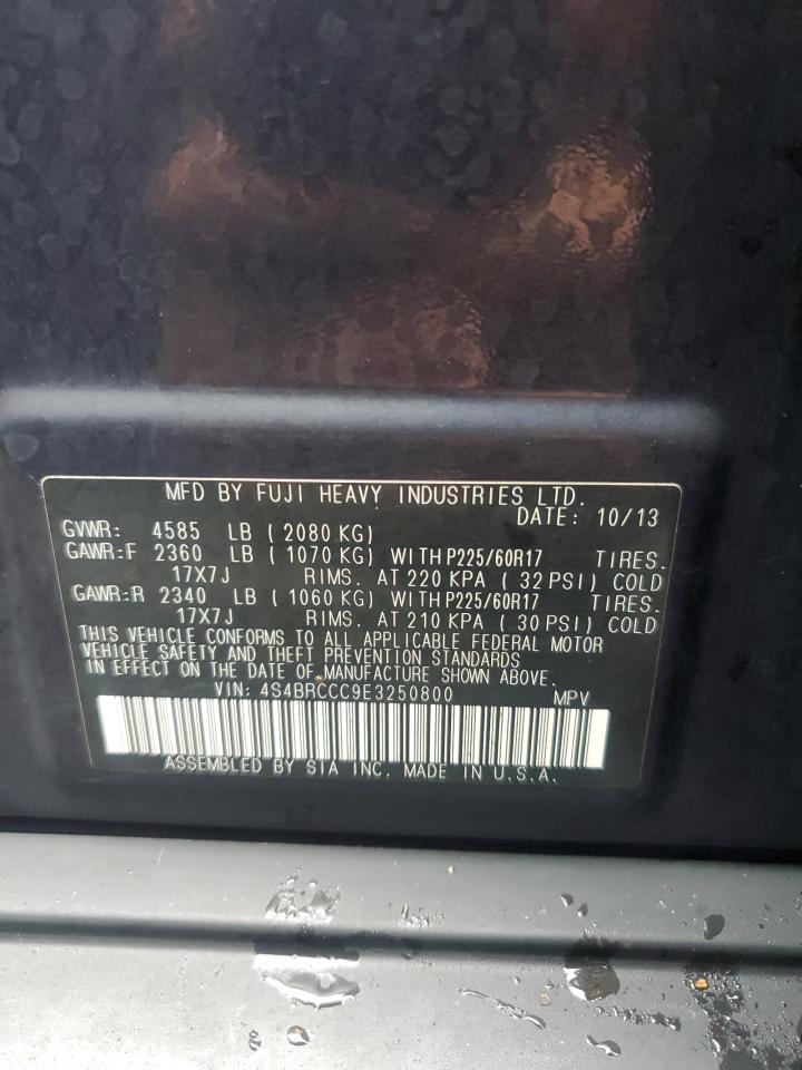2014 Subaru Outback VIN 4S4BRCCC9E3250800 Copart auction photo, water/flood damage thumbnail 13