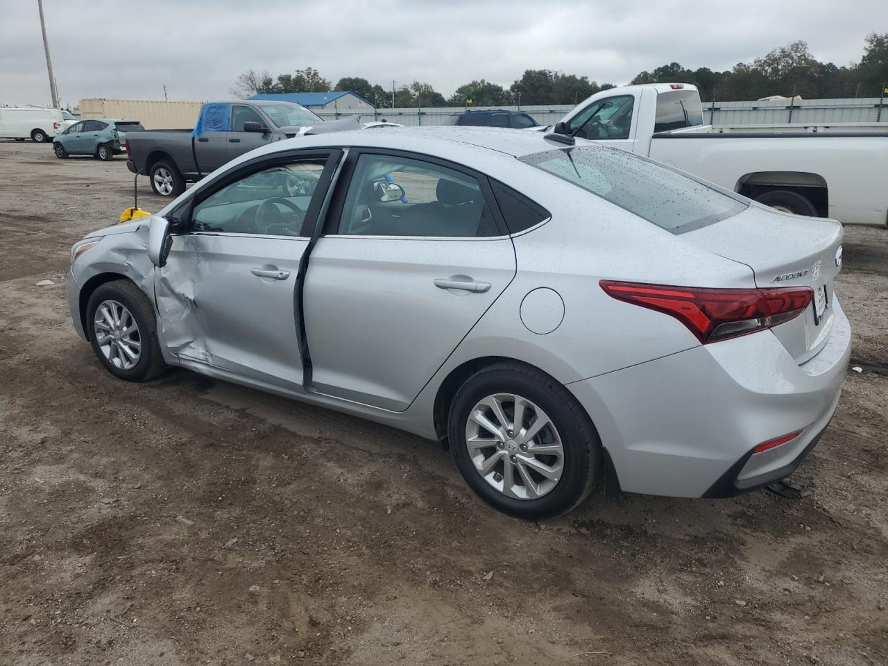 2021 Hyundai Accent VIN 3KPC24A60ME133890 Copart auction photo, side damage thumbnail 2