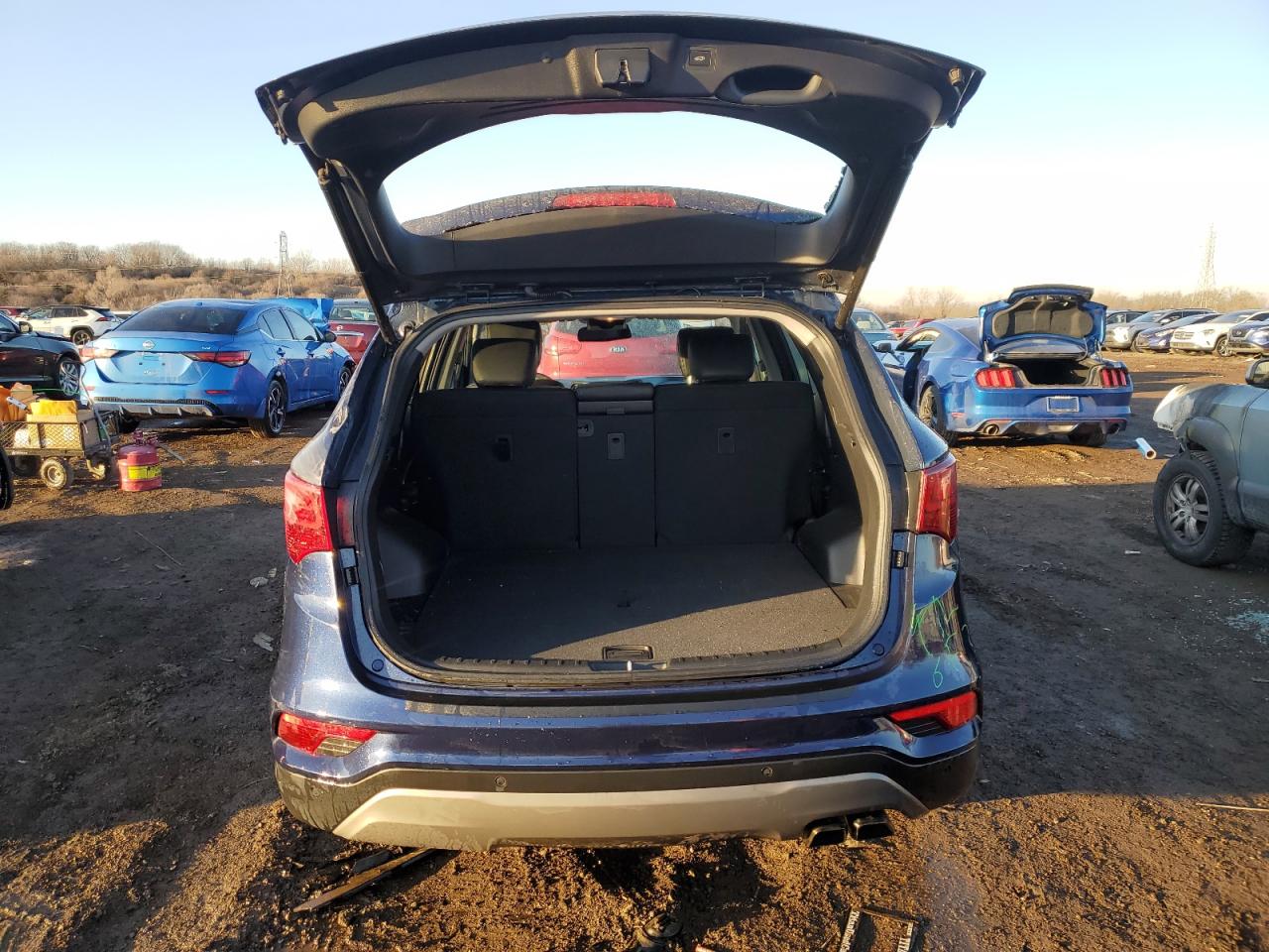 2017 Hyundai Santa Fe VIN 5XYZWDLA6HG503166 Copart auction photo, front end / all over damage thumbnail 6
