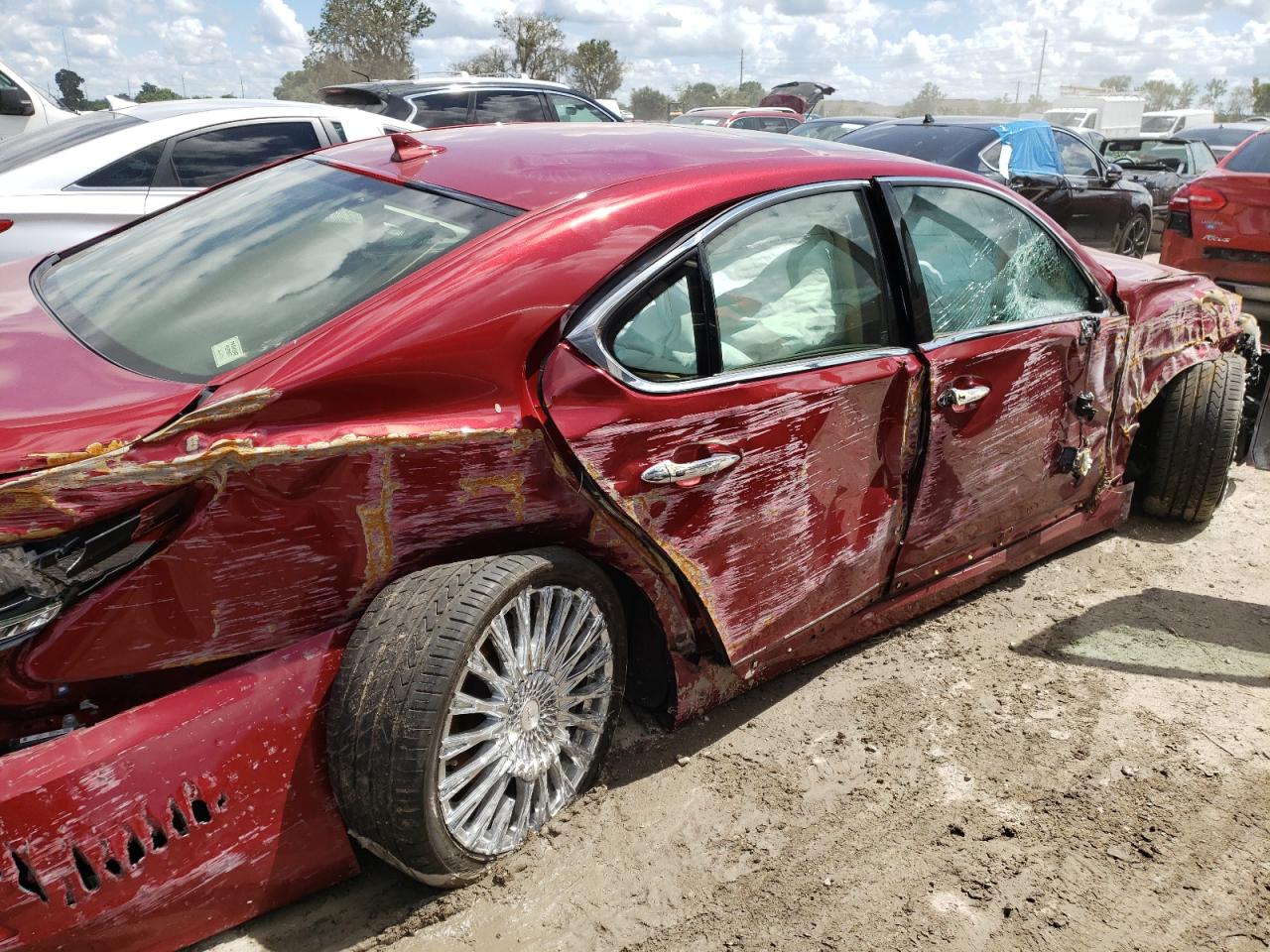 2013 Lexus LS VIN JTHBL5EF4D5123186 Copart auction photo, all over damage thumbnail 9