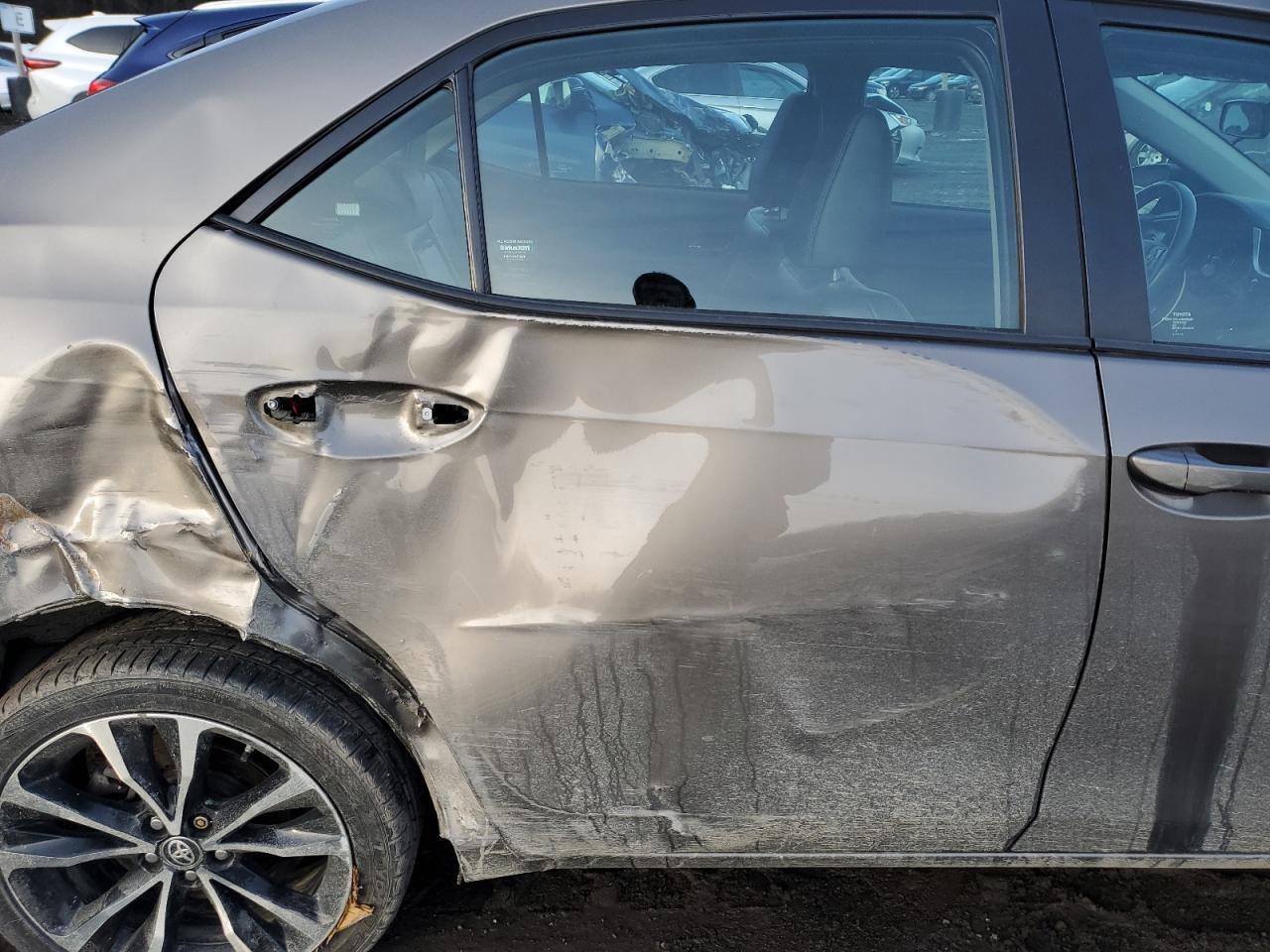 2017 Toyota Corolla VIN 2T1BURHE1HC947938 Copart auction photo, side / front end damage thumbnail 10