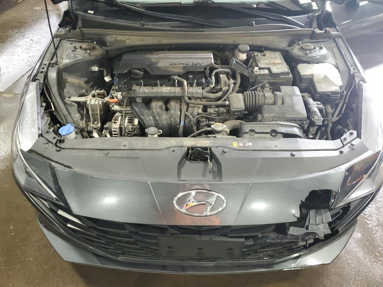 2021 Hyundai Elantra VIN 5NPLM4AG9MH030045 Copart auction photo, front end / rear end damage thumbnail 11