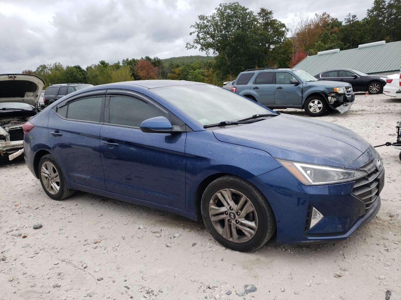 2019 Hyundai Elantra VIN 5NPD84LF0KH412538 Copart auction photo, undercarriage damage thumbnail 4