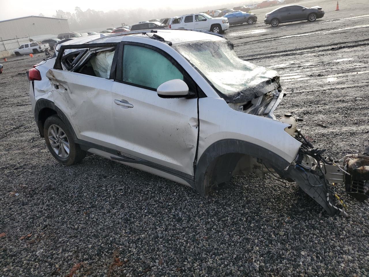 2018 Hyundai Tucson VIN KM8J33A46JU720519 Copart auction photo, all over damage thumbnail 4