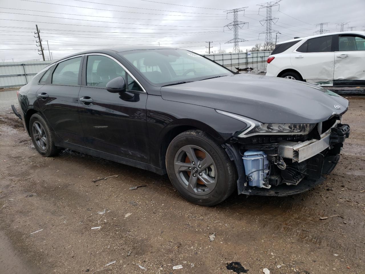 2021 KIA K5 VIN 5XXG24J21MG027700 Copart auction photo, front end / side damage thumbnail 4