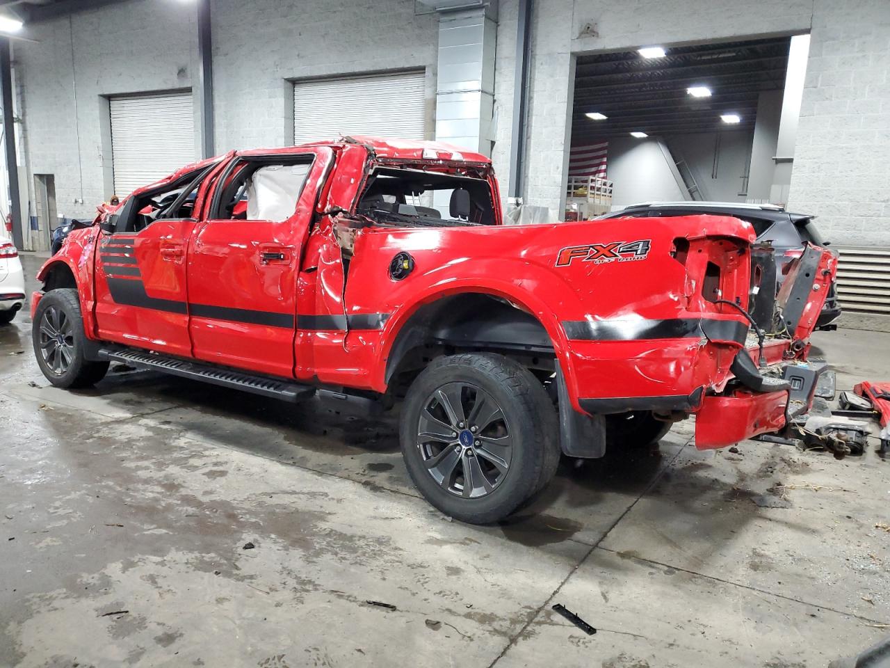 2018 Ford F-150 VIN 1FTFW1E5XJFD45621 Copart auction photo, rollover damage thumbnail 2
