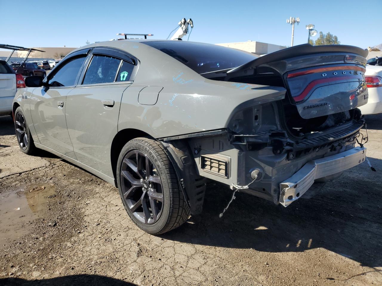 2019 Dodge Charger VIN 2C3CDXBG8KH713963 Copart auction photo, rear end damage thumbnail 2