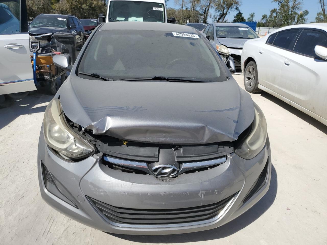 2014 Hyundai Elantra VIN KMHDH4AE5EU086669 Copart auction photo, front end / minor dent/scratches damage thumbnail 5