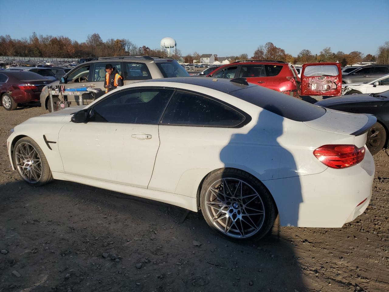 2017 BMW M4 VIN WBS3R9C37HA014327 Copart auction photo, side damage thumbnail 2