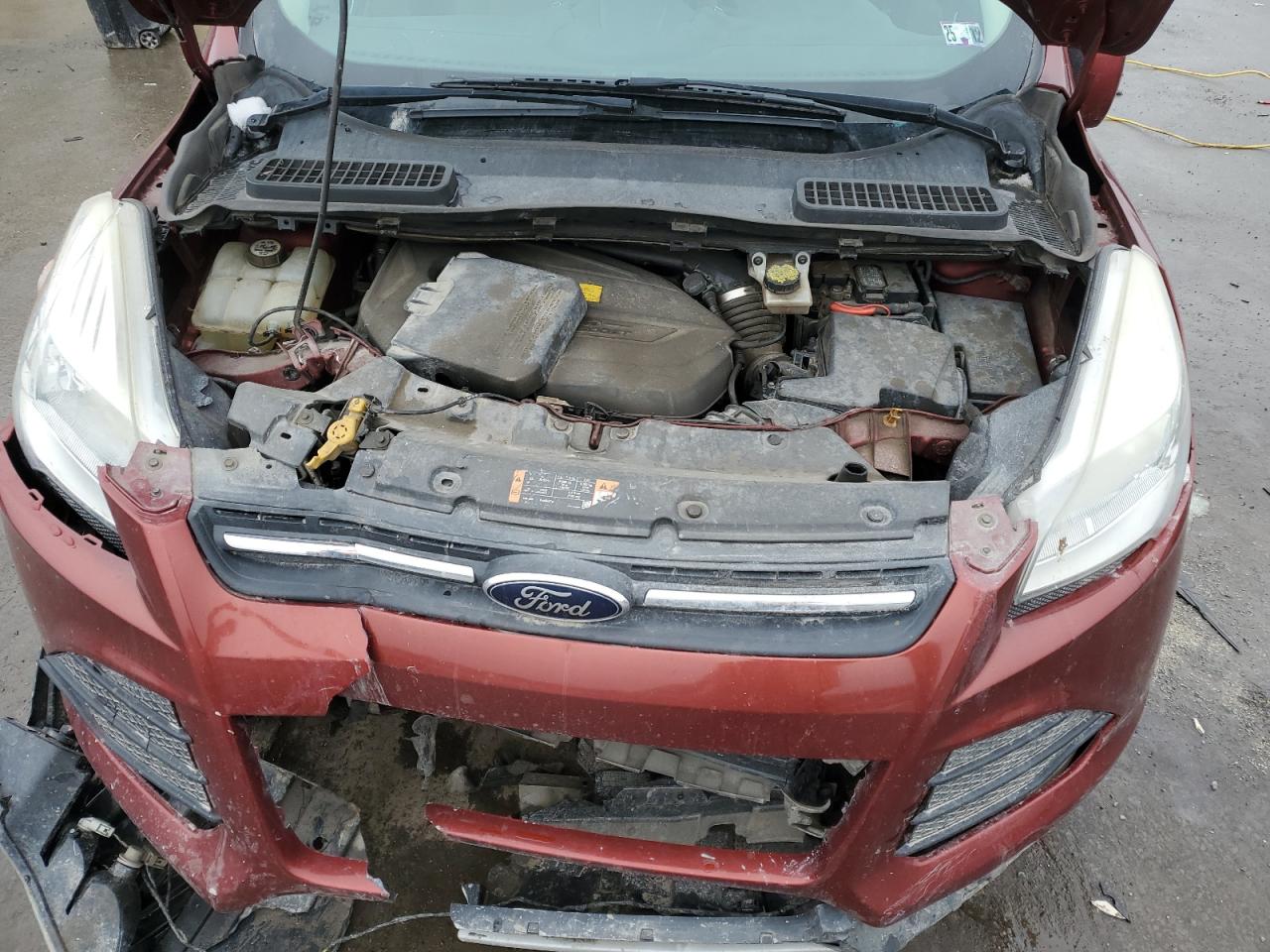 2015 Ford Escape VIN 1FMCU9GX2FUB15835 Copart auction photo, front end / undercarriage damage thumbnail 13