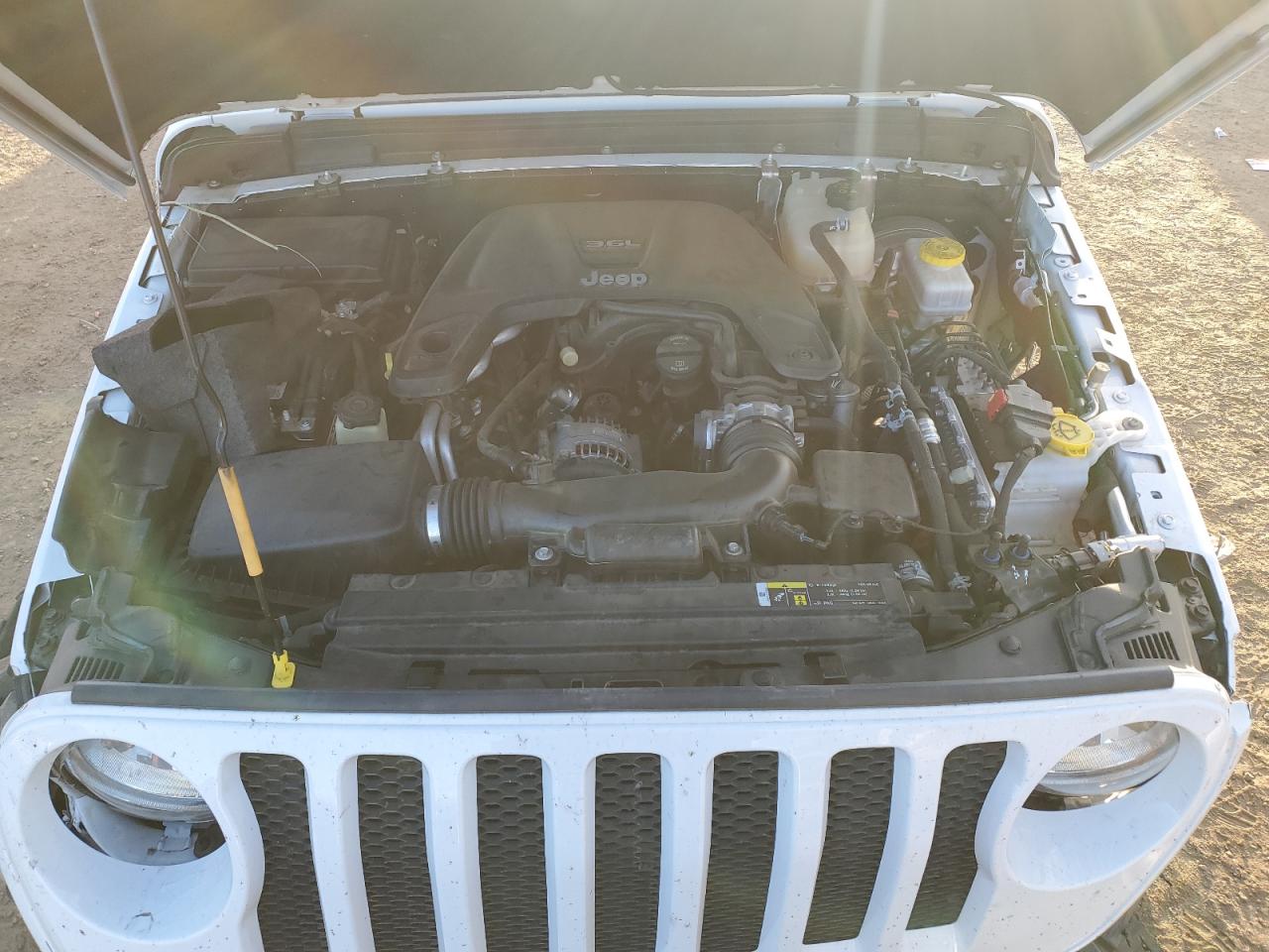 2018 Jeep Wrangler VIN 1C4HJXDG5JW163919 Copart auction photo, undercarriage damage thumbnail 13