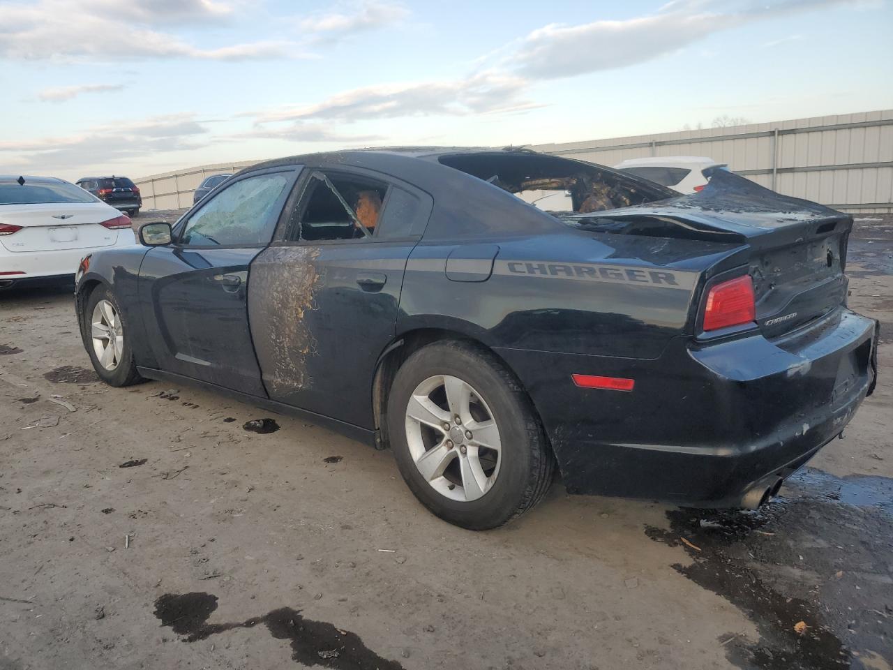 2013 Dodge Charger VIN 2C3CDXBG6DH638411 Copart auction photo, burn damage thumbnail 2