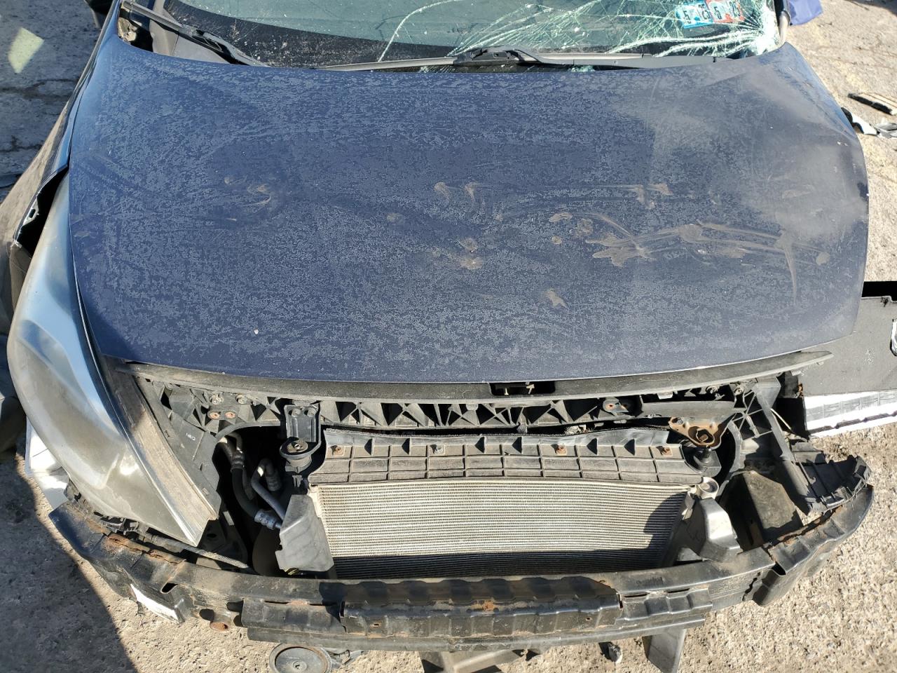 2013 KIA Rio VIN KNADN4A31D6194850 Copart auction photo, side / front end damage thumbnail 11