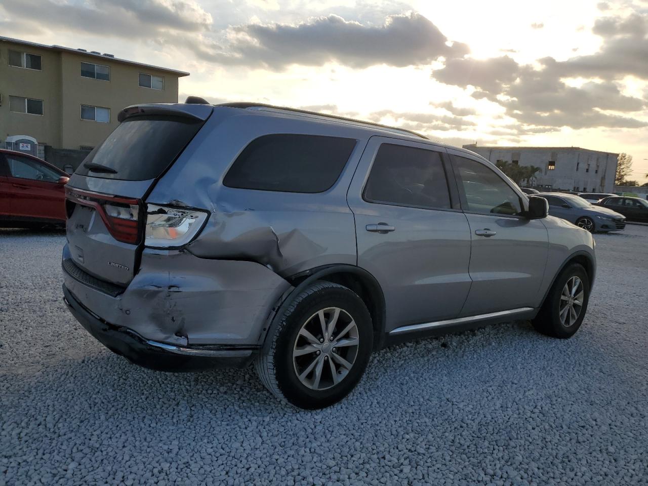 2016 Dodge Durango VIN 1C4RDHDG1GC352823 Copart auction photo, rear end / side damage thumbnail 3
