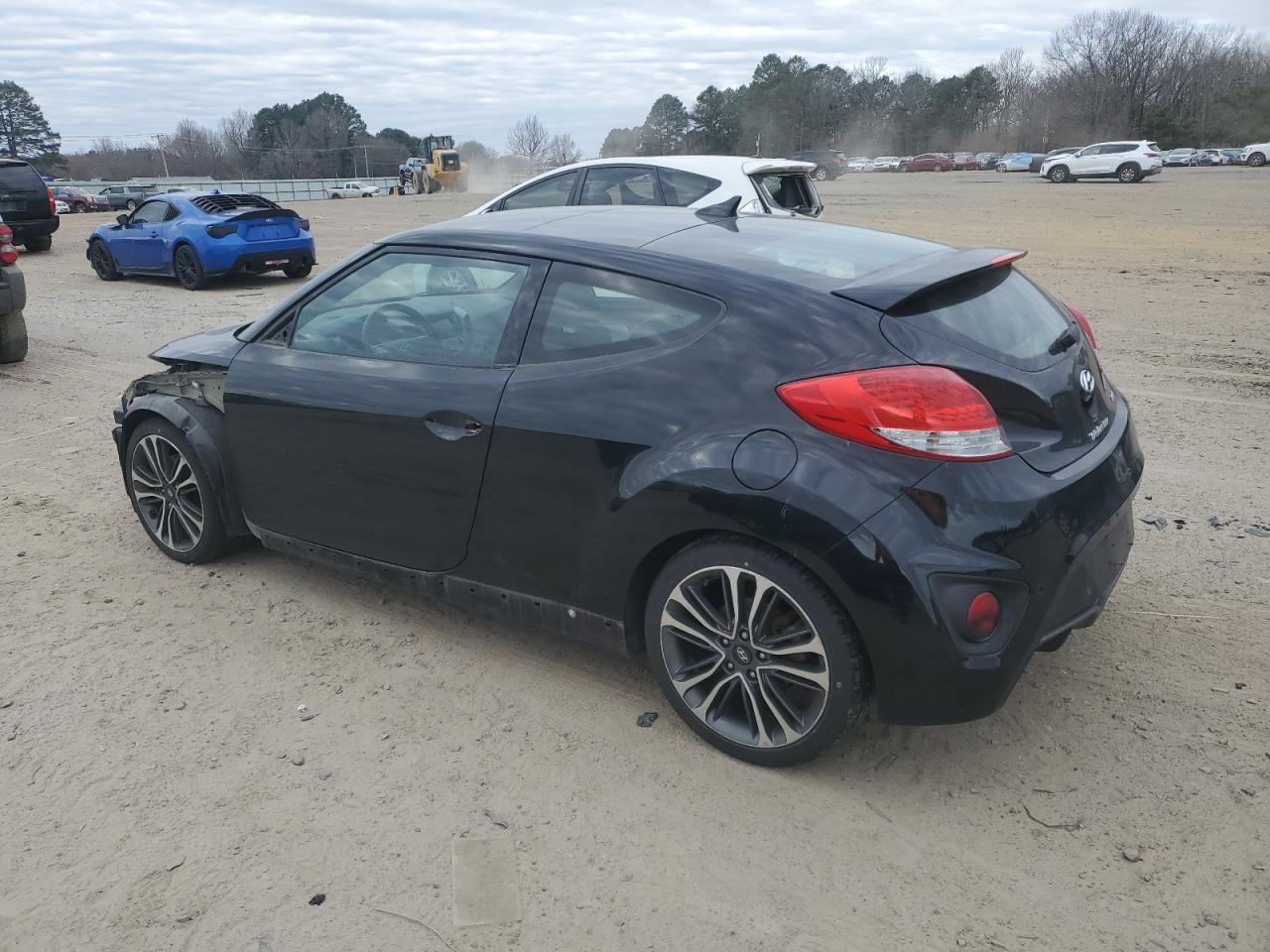 2016 Hyundai Veloster VIN KMHTC6AE9GU278248 Copart auction photo, front end / side damage thumbnail 2