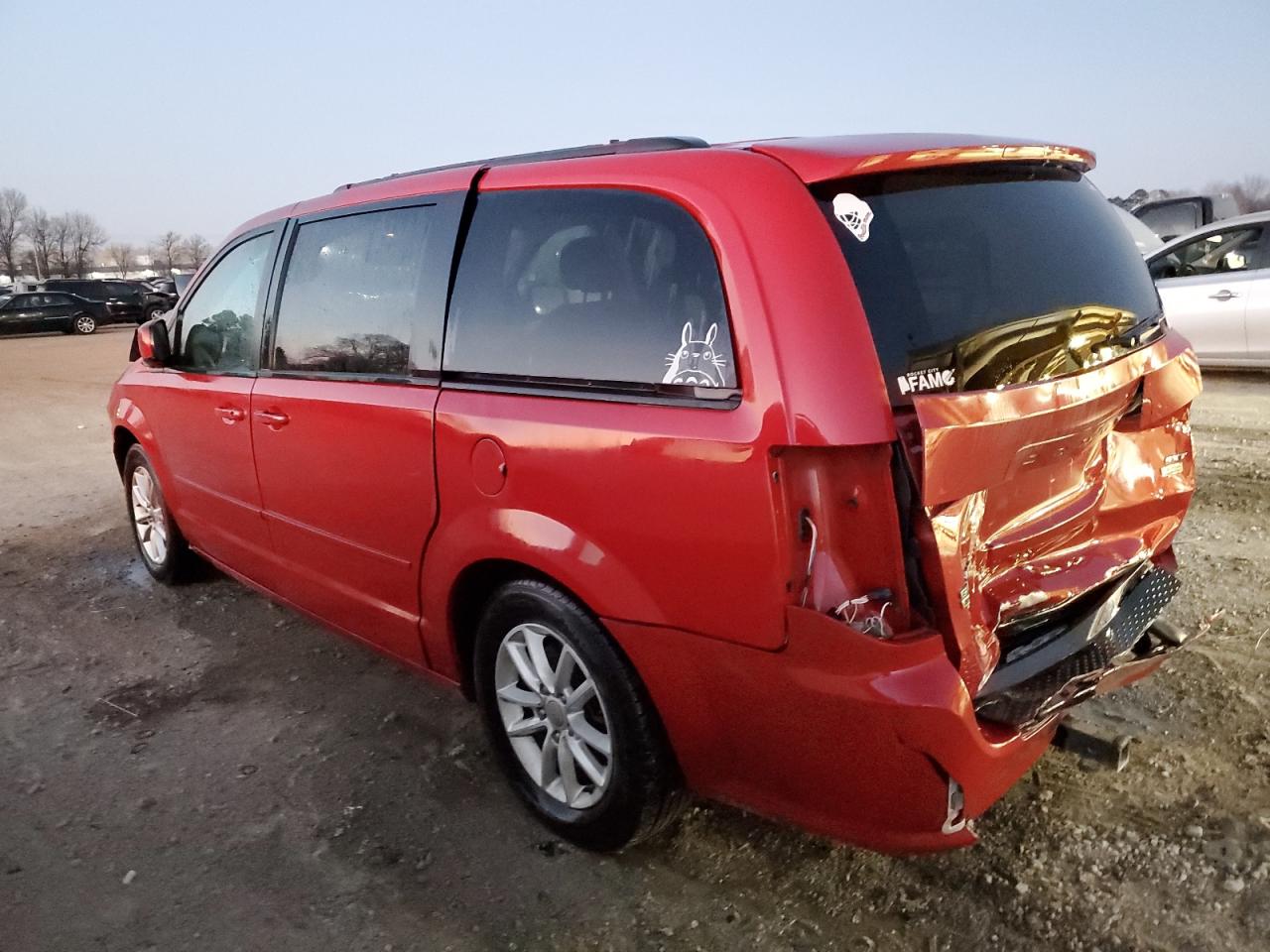 2014 Dodge Caravan VIN 2C4RDGCG2ER430154 Copart auction photo, rear end damage thumbnail 2
