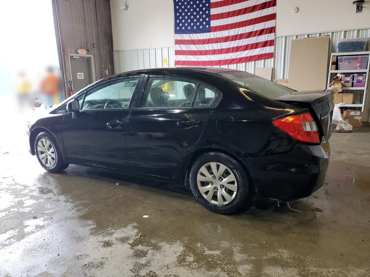 2012 Honda Civic VIN 2HGFB2F50CH516802 Copart auction photo, rear end / minor dent/scratches damage thumbnail 2