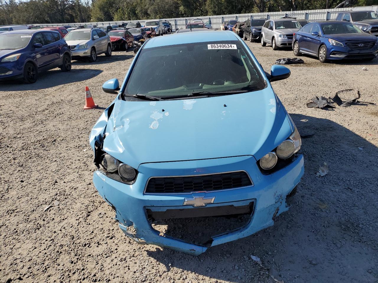 2014 Chevrolet Sonic VIN 1G1JC6SH9E4162204 Copart auction photo, front end damage thumbnail 5
